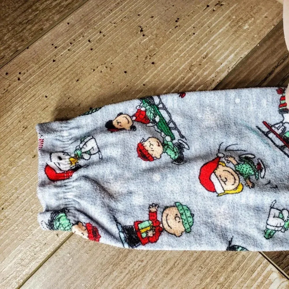 Peanuts Toddler Girls' Snoopy Holiday Christmas Soft Woven Pajama Nightgown 2T